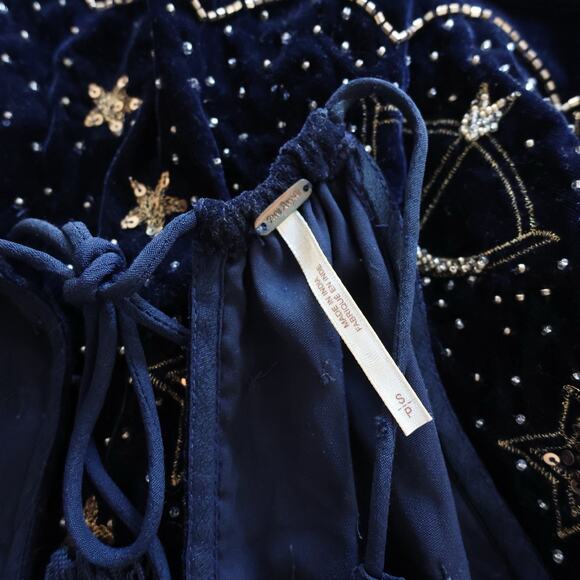 Free People Midnight Magic Embellished Tank in Midnight Size S - Picture 8 of 15